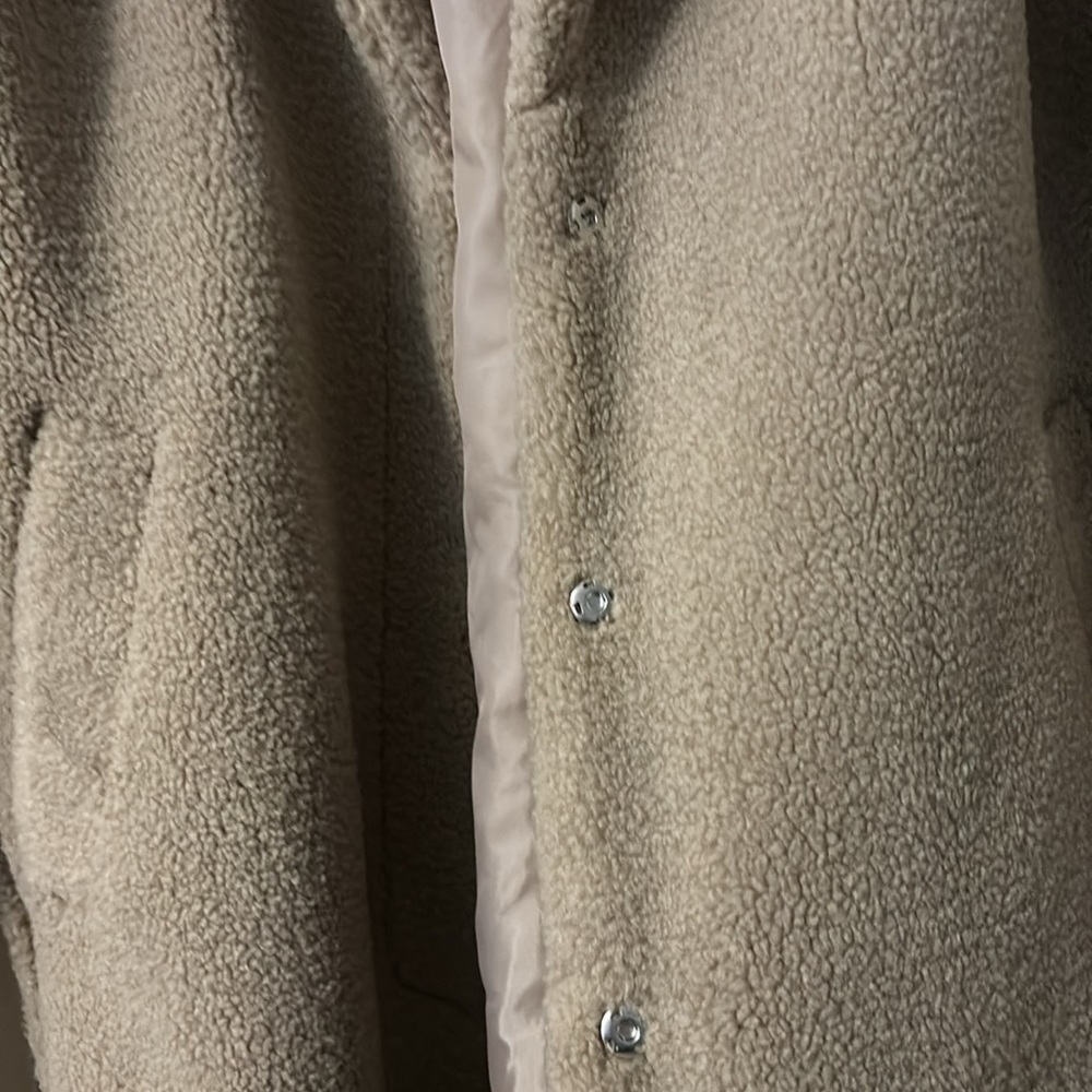 Faux Shearling Belted Coat - Picture 4 of 6